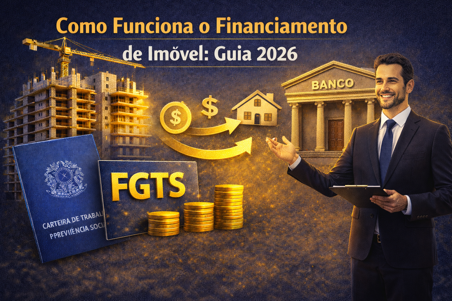 Entenda como funciona o financiamento de imóvel, etapas, entrada, juros e aprovação do crédito para comprar sua casa em 2026.